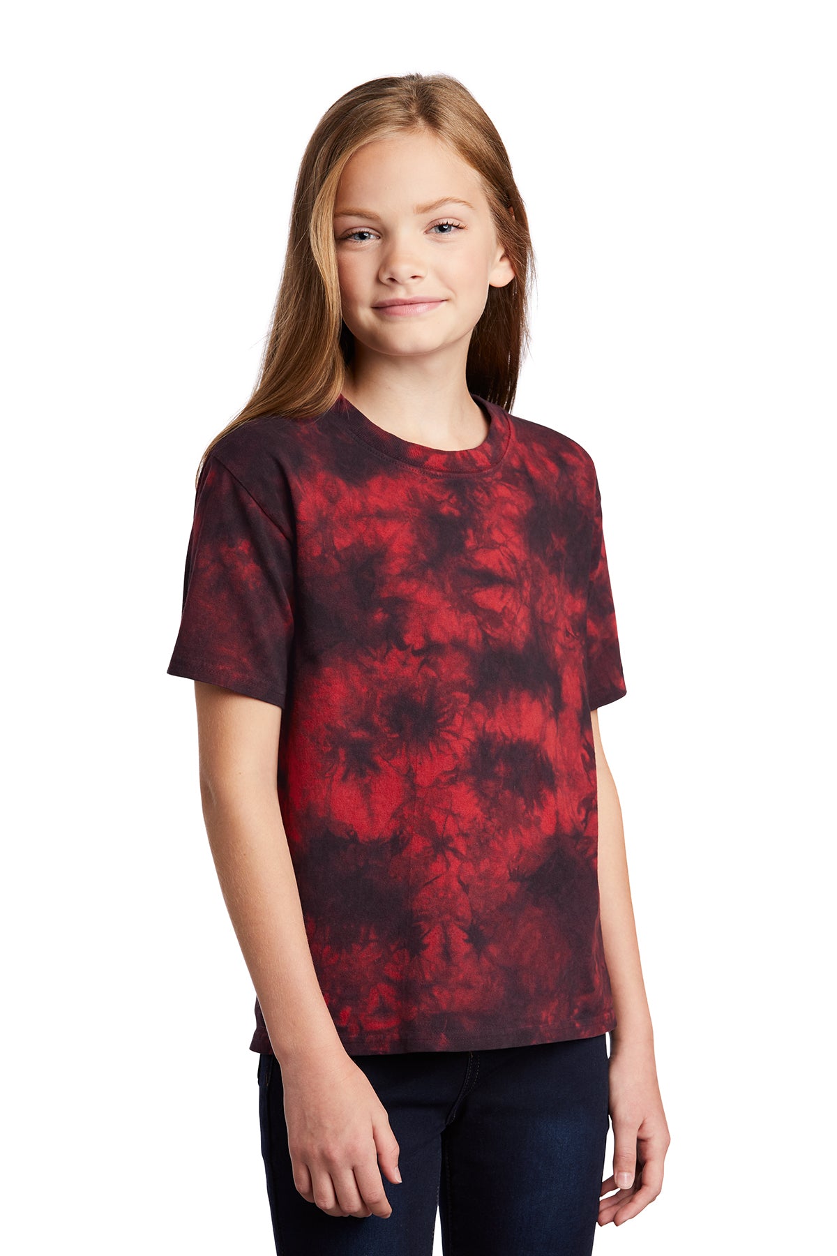 SHORT SLEEVE CRYSTAL TIE-DYE COTTON With DESING (optional)