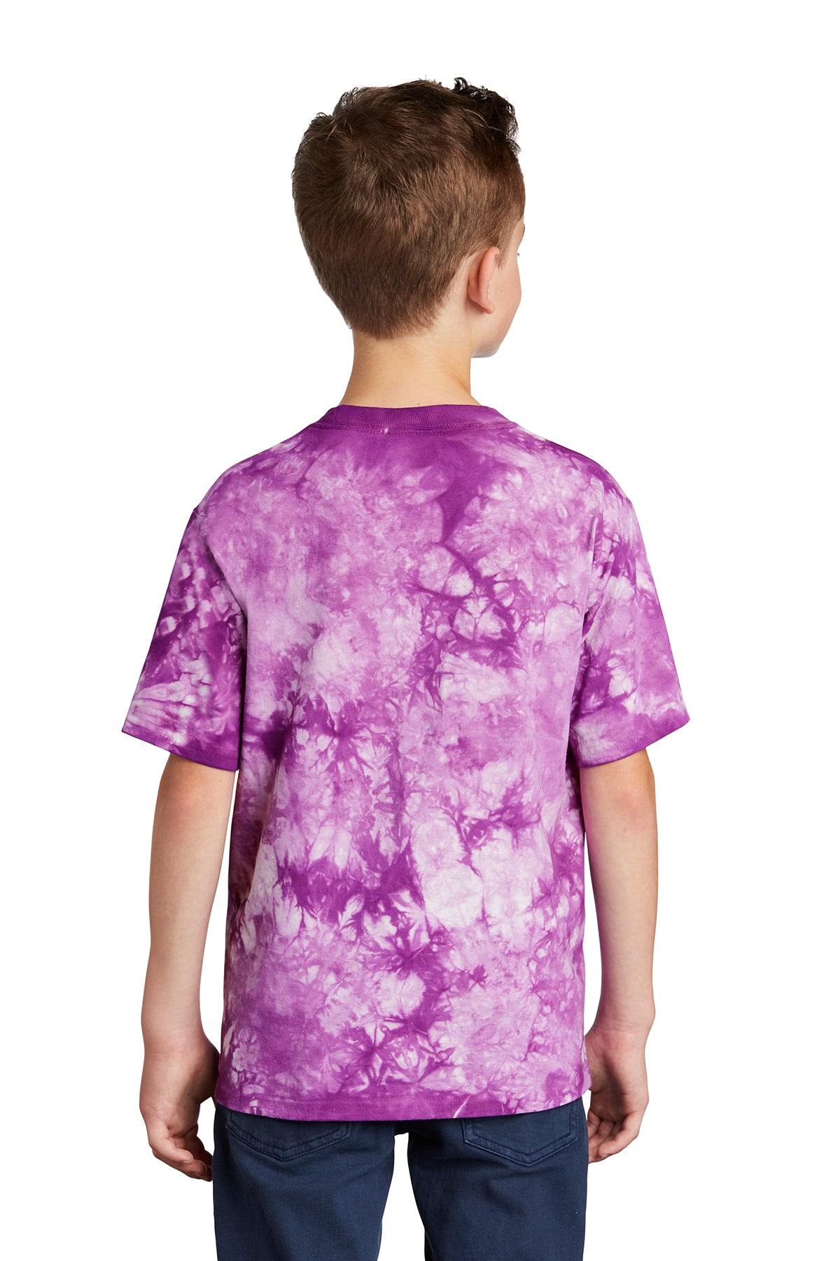 SHORT SLEEVE CRYSTAL TIE-DYE COTTON With DESING (optional)