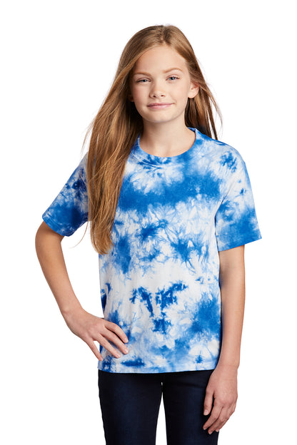 SHORT SLEEVE CRYSTAL TIE-DYE COTTON With DESING (optional)