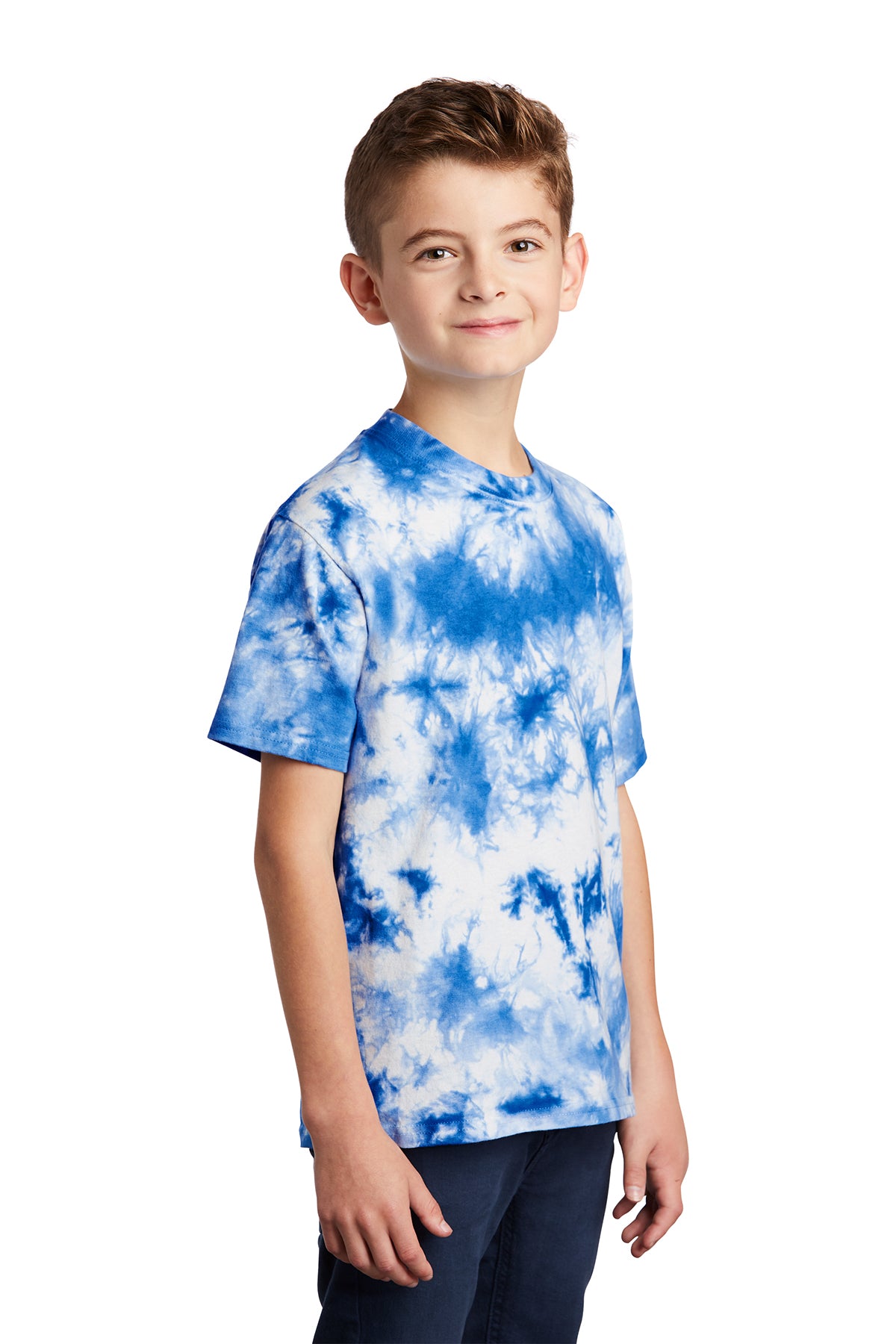 SHORT SLEEVE CRYSTAL TIE-DYE COTTON With DESING (optional)